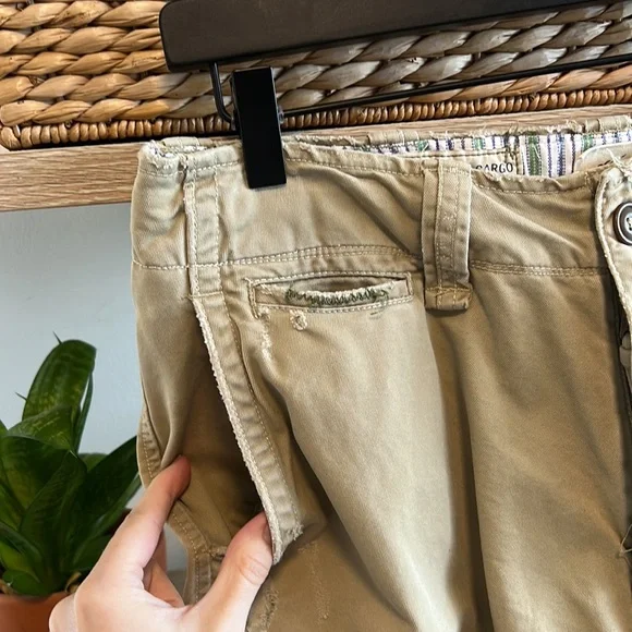 Abercrombie & Fitch Heavy Fatigues Factory Distressed Cargo Shorts w/Pockets, 30 - Picture 2 of 9